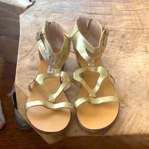 Gold sandals